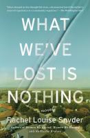 What We've Lost Is Nothing Book Cover