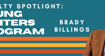 Faculty Spotlight Young Writers Program - Brady Billings